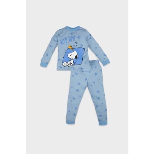Pyjama Bébé garçon coupe regular en coton - Bleu - D3550A5.