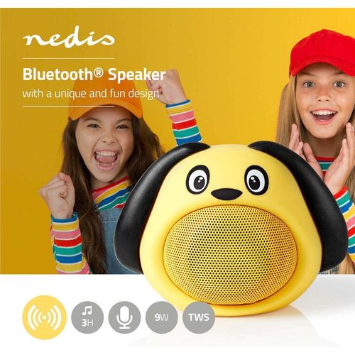 Enceinte Bluetooth avec une autonomie allant jusqu'à 3 heures, fonction mains libres et design Dusty Dog .