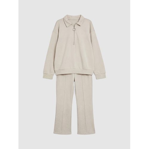 Sweat-shirt et Bas de Survêtement pour Filles à Col Roulé