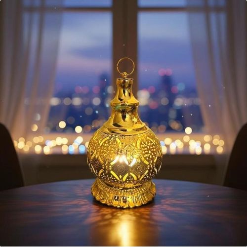 Lanterne LED traditionnelle et belle décoration,fanouss ramadan,G