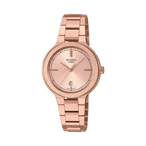 Sheen Collection - Design extra-plat et tout en or rose - Verre saphir anti rayures - SHE-4559PG-4A