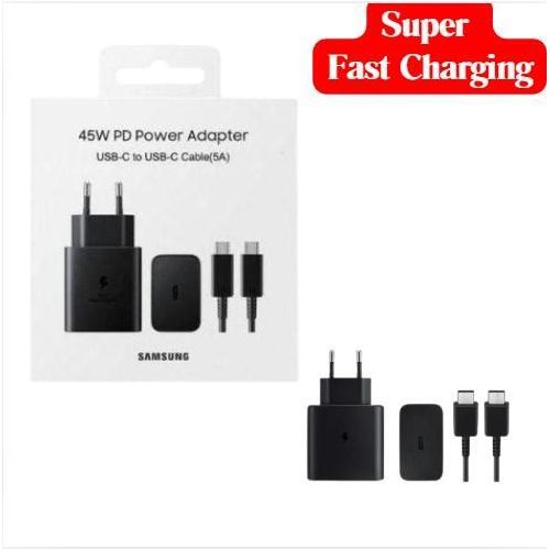 Chargeur Ultra Rapide 45W – Compatible S21/S22/S23/S24 Ultra – Adaptateur de Voyage - USB-Type-C