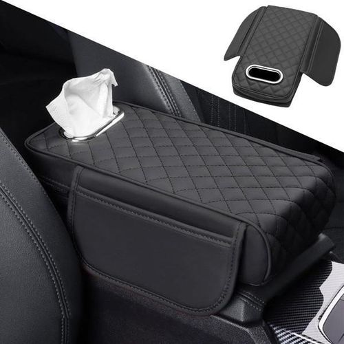 Accoudoir de Voiture avec Boîte à Mouchoirs Intégrée – Support Console Central