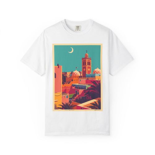 T-shirt Design URBAN STYLE VILLE ESSAOUIRA & Unisexe en 100 % coton blanc