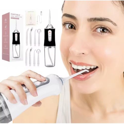 Hydropulseur dentaire, fil dentaire étanche, rechargeable avec 4 modes.