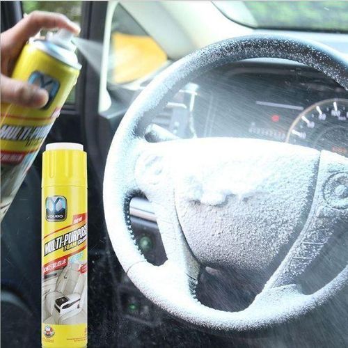 Nettoyant Moussant Multi-Usages 650 ml, efficace et Facile à Utiliser, idéal pour voitures, sièges, tableau de bord, tapis, canapés, tissus, cuisines, salles de bain et plus...