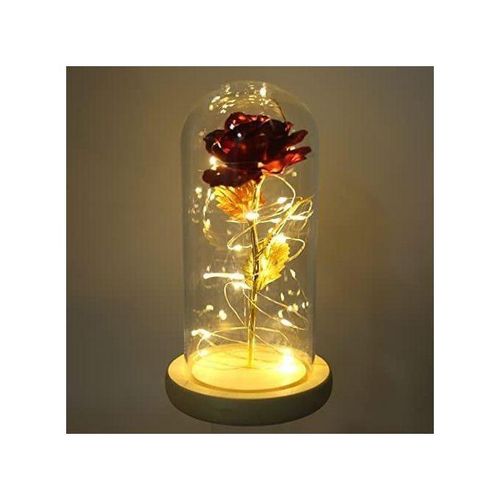 Rose éternelle avec éclairage décoratif