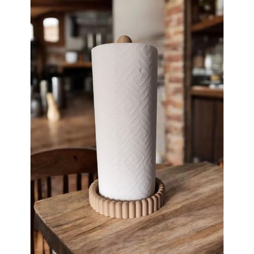Porte-rouleau WC - Design moderne - Beige
