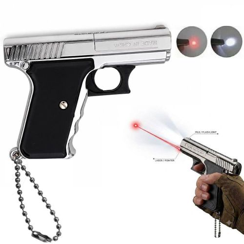 Mini Porte-Clés Laser + Lampe LED Portable – Design Compact et Élégant
