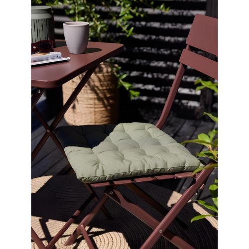 Coussin de jardin - Tissu matelassé - Pour assise de chaise, confort extérieur - vert