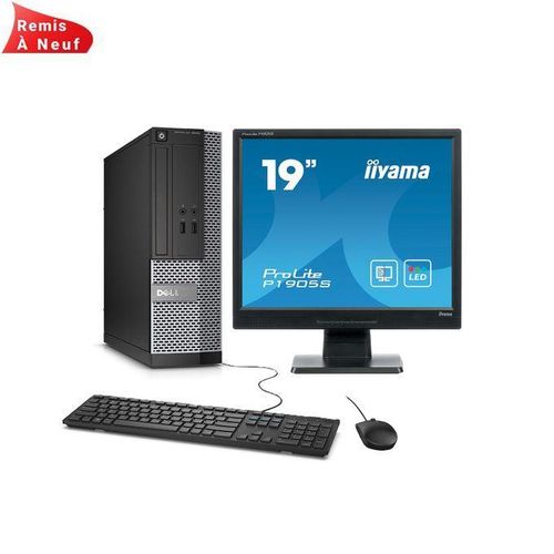 OptiPlex 3020 SFF Celeron، 4 جيجابايت رام، 500 جيجابايت HDD مع شاشة 19 بوصة (مجدد)
