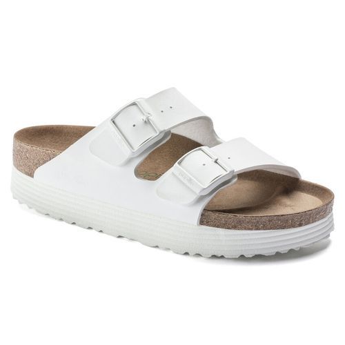 Arizona Vegan Grooved Platform Birko Flor - Blanc