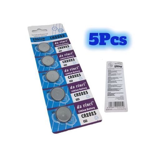 5 pièces/paquet piles bouton CR2025
