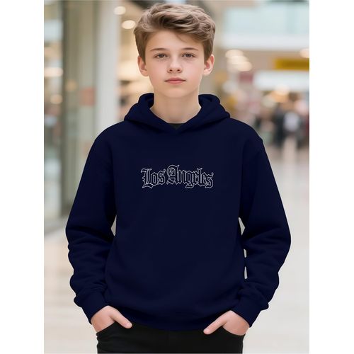 Sweat à capuche tendance automne-hiver pour garçons, imprimé de lettres facile et stylé, tissu doux en maille confortable, sport décontracté - Lavable en machine - Entretien facile pour les sorties quotidiennes - Idéal pour l'automne/hiver - Choix de ca