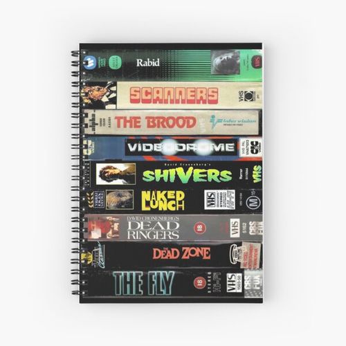 Cronenberg VHS collection Spiral Notebook Bloc note