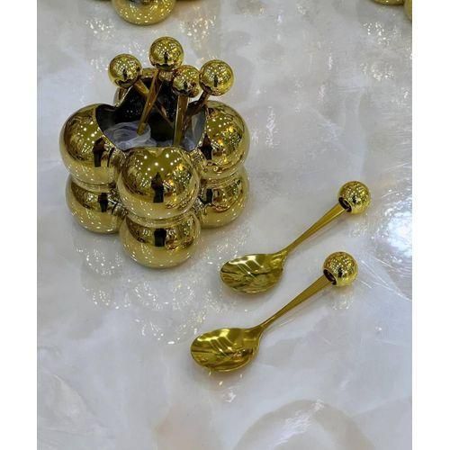 lot gamme 6 cuillères doré ramassage bombe Lux