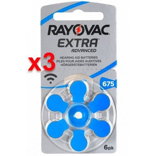بطاريات سماعات الأذن رايوفاك 675