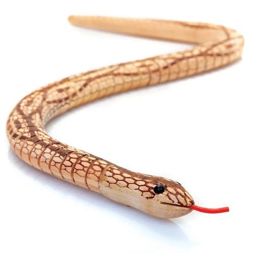 Jouet Serpent en Bois Articulé – Figurine Flexible + Colorée