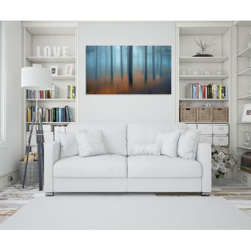 Tableau decoratif Forest Trees Fog Scenery - Mural - taille en choix