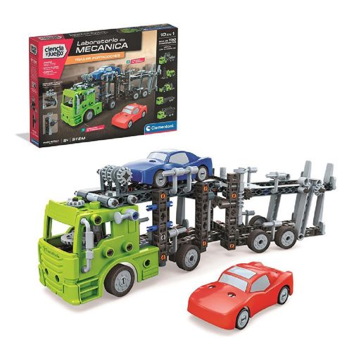 Jeu de montage Camion porteur de voiture avec 10 modèle à construire - Atelier de mécanique