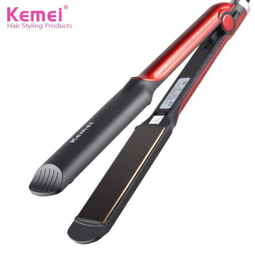 Lisseur à cheveux humides et secs, plaque de coiffure chauffante 220°C KM-531