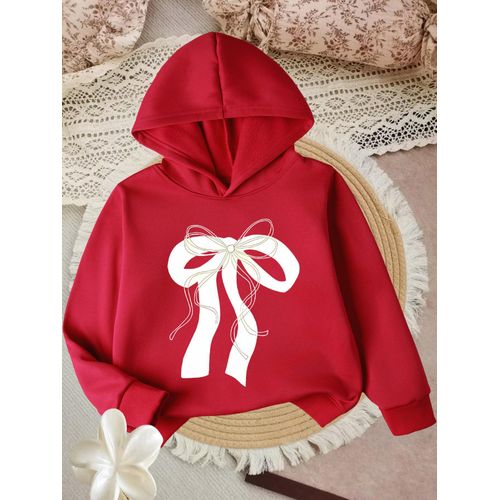 Sweat à capuche pour filles, pull à imprimé tendance, haut décontracté pour sport