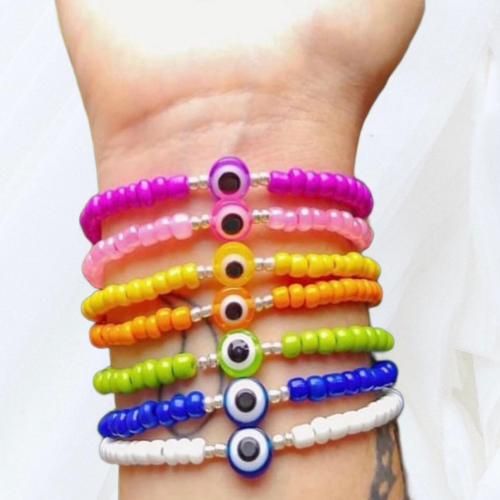 Pack de 7 bracelets Colorful Arc Oeil