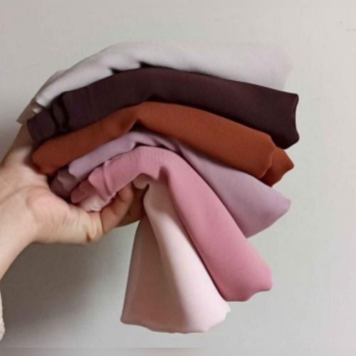 Pack de Chale hijab en crepe de soie