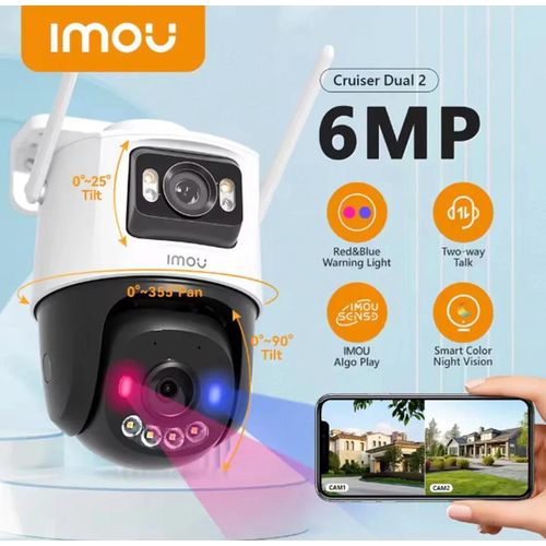 CRUISER 6MP EXTERIEURE DUAL 3MP+3MP WIFI AUDIO IR 30M