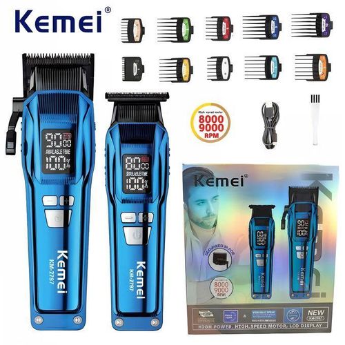 2en1 Pack tondeuse et rasoir à cheveux et barbe professionnelle pour hommes