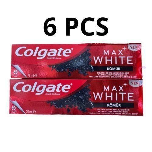 Dentifrice max white charbon ( x6 )