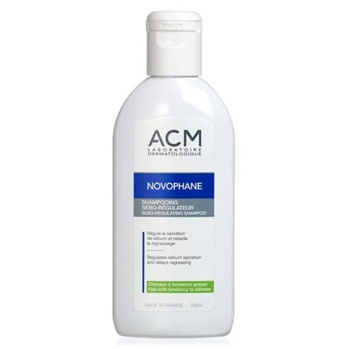 Novophane Shampoing Sébo-Régulateur 200ml, Cuir Chevelu Gras, Sébum, Équilibre, Nettoyant