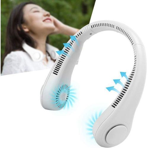 Neck Cooler Fan - Ventilateurs personnels portables sans lame, Mini Ventilateur d'air 3 vitesses