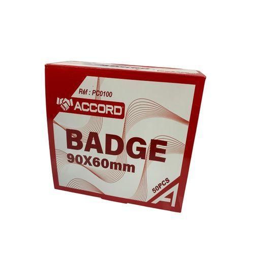 Porte badge 90*60 horizontal, 50 pcs.