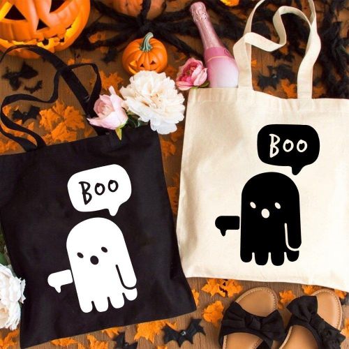 2D Sac à Dos Halloween Plat, Sac Drôle Sugar - Style Tendance Simple Grande Capacité Durable pour Pique-nique & Shopping en Extérieur, Cadeau d'Halloween Parfait, 2D Plat
