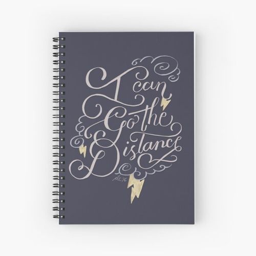 Go The Distance Spiral Notebook Bloc note