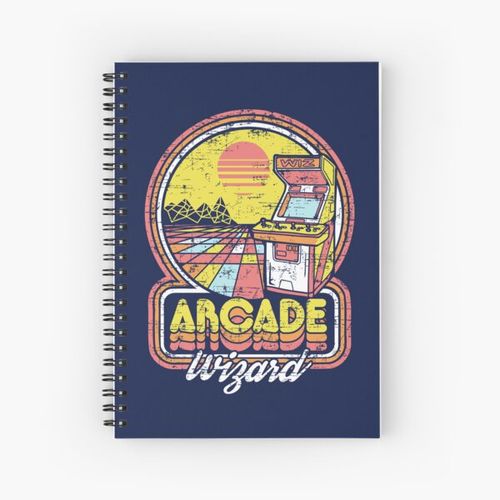 Arcade Wizard Spiral Notebook Bloc note