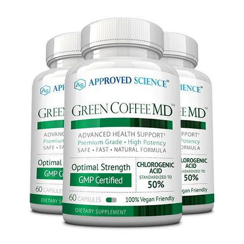 Café Vert formulé avec 50 % optimal d'acide chlorogénique, 60 capsules