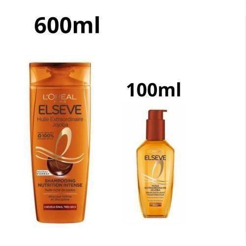 Shampoing Jojoba Cheveux 600ML + Huile Extraordinaire Jojoba (100ML.)
