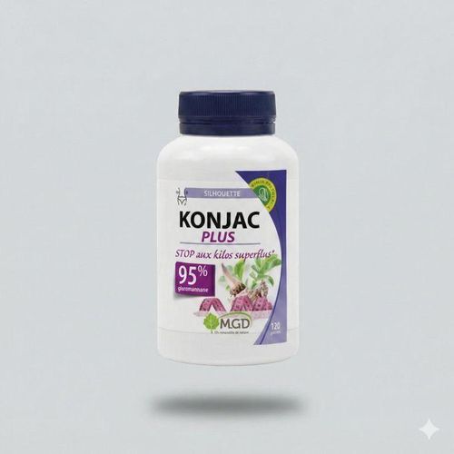 Complément Alimentaire Konjac Plus pour la Perte de Poids et Coupe-Faim Naturel avec 95% de Glucomannane - 120 Gélules