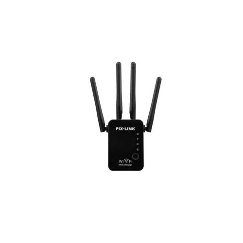 Répéteur WiFi 300 Mbps Wireless-N Longue Portée avec 4 Antennes, Modes Répéteur / Point d’Accès / Routeur