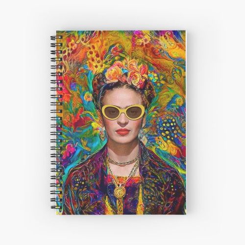 Sunglasses Frida Spiral Notebook Bloc note