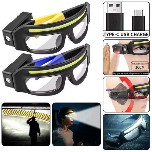 Lunettes de protection électronique LED multifonctions avec éclairage intégré,loupe grossissante et protection des yeux pour travaux de précision,réparatio soudure et bricolage