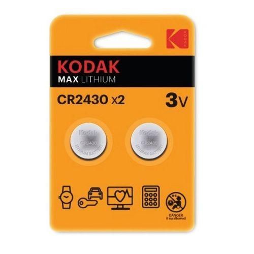 2 Pile Bouton Lithium 3V CR2430 Max (x2)
