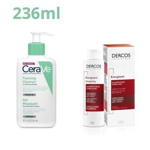 Pack Gel Moussan (236ml) + Dercos Shampooing Energisant (200ML