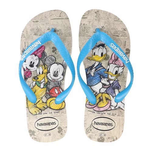 Tongs -DISNEY STYLISH -Beige/Turquoise