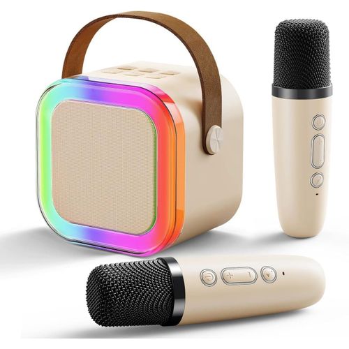Mini Enceinte Karaoké LED Arc-en-Ciel – Modèle K12