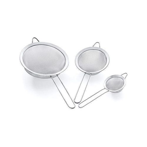 Passoires de cuisine en INOX, 3 Tamis à Mailles fines pour farine et poudres