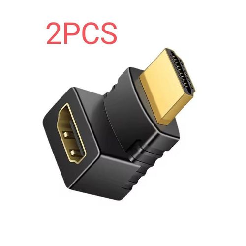 Adaptateur HDMI coudé à 90° mâle vers femelle – Connecteur coudé pour TV, moniteur et console