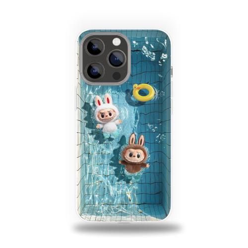 Labubu Summer Pool - Rare Collection - Compatible avec 14 Pro Max